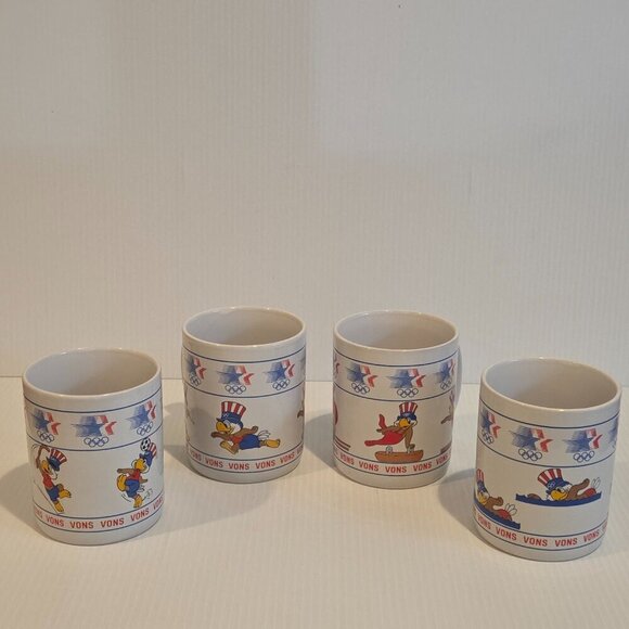 Sam the Eagle VONS Coffee Mug 1984 Los Angeles Summer Olympics PAPEL Set of 4 - Picture 2 of 15